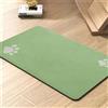 Hearda Tappetino Ciotola Cane Assorbente, Tinta Unita Tappetino per Cane Cibo Tappetini Sottociotola per Cani Tappetino Antiscivolo Ciotole Gatto Asciugatura Rapida (20x30cm,Verde)