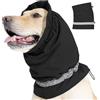 FANSU Paraorecchie Cane Impermeabile, Paraorecchie Set da 1 per Cani Sollievo Dall'ansia e Calmante per Le Orecchie, Scaldacollo e Orecchie per Cani (M,Nero)