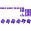 QUARKZMAN 42 Tasto PBT Tasto Set OEM Profilo Retroilluminato Doppio Scatto 60% per Tasti Layout Meccanica Tastiera, Viola