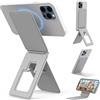 Bettdow Treppiede iPhone 16/15/14/13/12 serie, supporto portatile per self-vlogging, surf, fotografia macro, videochiamate, grigio