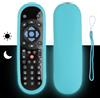 CTRLBETTER Custodia per Telecomando in Silicone Compatibile Con Sky Q TV Box Telecomando Copertura Protettiva Antiurto Con Blu Fluorescente e Cordino