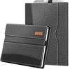 FINTIE Custodia per Microsoft Surface Pro 7+ / 7/6 / 5/4 / 3 12.3 Pollici Tablet - [Multi-angli] Portfolio Business Cover con Tasca, Compatibile con Tastiera Type, Grey