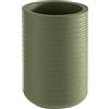 APS 36124 - Refrigeratore per bottiglie in calcestruzzo scanalato - con fondo per mobili - per bottiglie da 0,7 - 1,5 litri - Ø 13/10 cm, altezza 19,5 cm, verde
