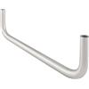 OPO Grimme Nora 75901117 - Asta appendiabiti a forma di U per montaggio a parete e ripiano, ø 12 mm, 252 x 65 mm, in acciaio inox spazzolato, argento, lunghezza 252 mm