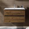 RIHO Porto mobile con lavabo Square integrato, 2 scomparti estraibili, F014006DP7+W018007005, Square Porto [Mobili da Bagno > Mobili con Lavabo Integrato]