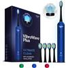 Wagner Stern VibroWave Plus Oscillation & Vibration Sonic Spazzolino Elettrico con 4 Testine Spazzolino da denti Impermeabile IPX7