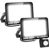 SKYWORLD 2 Pezzi Faretto LED da Esterno con Sensore di Movimento 30W, 3000LM Lampada di Sicurezza, IP66 Impermeabile Proiettore LED per Parcheggio Ingresso Corridoio Garage, Bianco Freddo 6000K