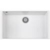 Plados ON7610ST-98 Lavello 1 Vasca Monovasca installazione sottotop 760 × 435 mm Serie One 76 -10 ST sotto-top finitura 98 MicroULTRAGRANIT BIANCO