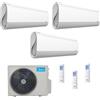 Midea CLIMATIZZATORE TRIALSPLIT MIDEA BREEZELESS 9+9+12 BTU CLASSE A++ R32 WI-FI M3OG-21HFN8-Q