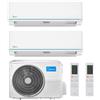 Midea CLIMATIZZATORE MIDEA DUAL SPLIT EVOLUTION 9000+18000 BTU CON GAS R32 WI-FI INTEGRATO A++ M3OA-27HFN8-Q