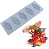 TUKE Una varietà di foglie di acero stampi in resina stampo in silicone per torta fondente strumenti decorazione fai da te cioccolato cucina cottura (29,9 x 9,8 x 0,2 cm)
