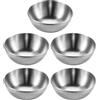HDGSAFD Set di 5 Ciotole in Acciaio Inox per Dip - Mini Ciotole per Chip e Salse
