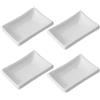 Hemoton - Set di 4 ciotole per salse, in ceramica, per salse, salse, salse, salse, salse, spezie, verdure, per sushi e soia, 8,3 x 5,5 x 2,5 cm