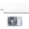 Electroline Dualsplit 9000+9000 Btu EDHE43D2 + IUD263HKAW + IUD263HKAW condizionatore fisso