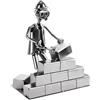 BRUBAKER Vite Uomo Muratore - Figura in Ferro Fatta a Mano Uomo in Metallo - Figura in Metallo Idea Regalo per Muratori e Artigiani