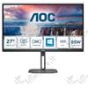AOC MONITOR AOC LED 27" Wide Q27V5N/BK VA 2560x1440 4ms 300cd/mq 20.000.000:1 2x3W MM Reg.H PIVOT 2HDMI 2DP
