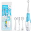SEAGO SG513 BLU Spazzolino sonico per bambini, rosa, 1xAA 1,5V (non incluso), 4 testine