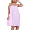 goodmansam Accappatoio da Donna, 100% Cotone Asciugamano da Sauna per il Doccia e Bagno, Leggero Kilt da Sauna con Top Elastico e Chiusura in Gancio e Anello per Spa, 140x80 cm, Rose