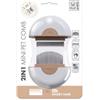 M-PETS 2 IN 1 MINI PETTINE PER PELO LUNGO MARRONE