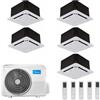 CLIMATIZZATORE PENTA CASSETTA 9+9+9+9+12 MIDEA R-32 DC INVERTER A++A+ WI FI READY LINEA 2026