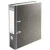Exacompta - Cod. 53709E - 1 Raccoglitore a leva PREM'TOUCH® con anelli a D - Dorso 80mm in balacron grigio - Carta marmorizzata grigio - Formato esterno 29x32cm per A4