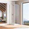 Parama Box doccia angolare 80x100cm con profili cromati slim vetro 6mm trasparente h190 | Portofino