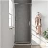 Parama Porta doccia 100cm con apertura a battente profili slim cromati vetro 6mm anticalcare trasparente h190 | Portofino