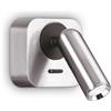 Ideal Lux BEAN AP SQUARE NICKEL Mod. 260679 Lampada Da Parete 1 Luce