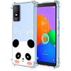 SEAHAI Cover per TCL 403, Custodia Protettiva Ultra Sottile ed Elegante in Silicone TPU Trasparente, Bello Modelli Colorful Cover Antiurto Case - Panda