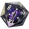 Teksome Dadi poliedrici - Dadi da gioco a 20 facce | Set di dadi RPG poliedrici realizzati a mano con spigoli vivi e belle inclusioni per l'estetica