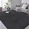 RTBQJ-AT Tappeto Grande per Soggiorno 200x300 cm Tappeto Soffice in Microfibra Grigio Scuro per Soggiorno, Tappeto Lavabile per Camera da Letto Design a Colore Solido Tappeto Extra Grande
