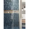 ATLAS CONCORDE SOLUTION Piastrella da rivestimento interno 30 x 30 cm Sp. 8 mm rettificato Marble Vision Onice in gres porcellanato smaltato lappato blu 0.9 mq