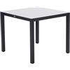 NATERIAL Tavolo da pranzo per giardino Lyra NATERIAL in alluminio con piano in vetro grigio per 4 persone 90x90cm
