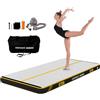 AirTrack Nordic Carbon Air Track Pista per burraco 3-8m con pompa aria elettrica, tappetino da ginnastica gonfiabile per casa - 1,5m di larghezza e 15cm di spessore, tappetino per burraco (4m, Menta)