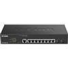 D-LINK 8-PORT GBIT POE MANAGED SWITCH INCL. 2 X SFP
