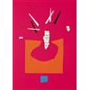 Danese Milano Ricostruzione teorica di un oggetto immaginario, rosa Serigrafia