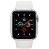 Apple Watch Series 5 (2019) | 40 mm | Alluminio | GPS | argento | Cinturino Sport bianco