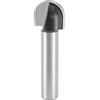 ENT 12287 Fresa per cave, Gambo (S) 8 mm, Raggio (R) 7 mm, Diametro (D) 14 mm, NL 12 mm, SL 32 mm, metallo duro, lavorazione del legno, Router