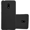 Cadorabo Custodia per Nokia 6 2017 in FROST NERO - Morbida Cover Protettiva Sottile di Silicone TPU con Bordo Protezione - Ultra Slim Case Antiurto Gel Back Bumper Guscio
