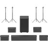 Ultimea Poseidon D80 7.1 Soundbar + 2 coppie * di supporti per diffusori Steady 300, Dolby Atmos - Nero