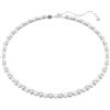 SWAROVSKI COLLANA TENNIS MATRIX, CRYSTAL PEARL, BIANCO, PLACCATA RODIO 5689623