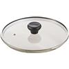 Moneta Coperchio Piatto, Vetro, Trasparente, Diametro 28 cm