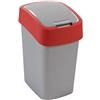 CURVER Cestino FLIP BIN 25 l argento rosso