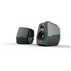 Edifier Altoparlante da gioco G5000 con Bluetooth 5.0 (aptX HD, aptX, SBC), tre modalità sonore regolabili e illuminazione RGB per un'atmosfera di gioco perfetta, certificazione audio Hi-Res, Nero