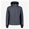 Cmp Man Jacket Zip Hood Giacca Sci Grigia/Nera Uomo