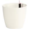 Dehner Vaso Mila con sistema di auto-irrigazione, Ø 39 cm, altezza 36 cm, in plastica, bianco