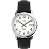 Timex Easy Reader T2H281 - Orologio al quarzo da uomo con cinturino in pelle nera, con datario, 35 mm
