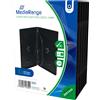 MediaRange Custodia CD/DVD 3 Posti, 14mm - Conf. da 5 pezzi - BOX35-3