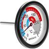2measure Grande termometro per barbecue, per affumicatore, in acciaio inox