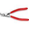 KNIPEX Pinza per anelli di sicurezza per anelli di sicurezza esterni su alberi cromata rivestiti in resina sintetica 125 mm, 46 23 A01